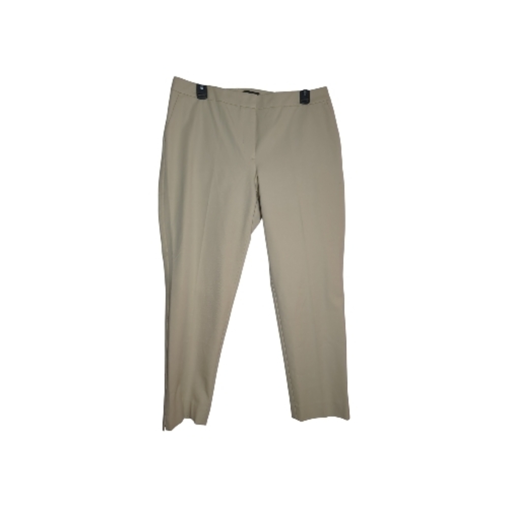 NWT Talbots 14WP Beige Hampershire Ank.e Pants Neutral Classic Scandi Minimalist